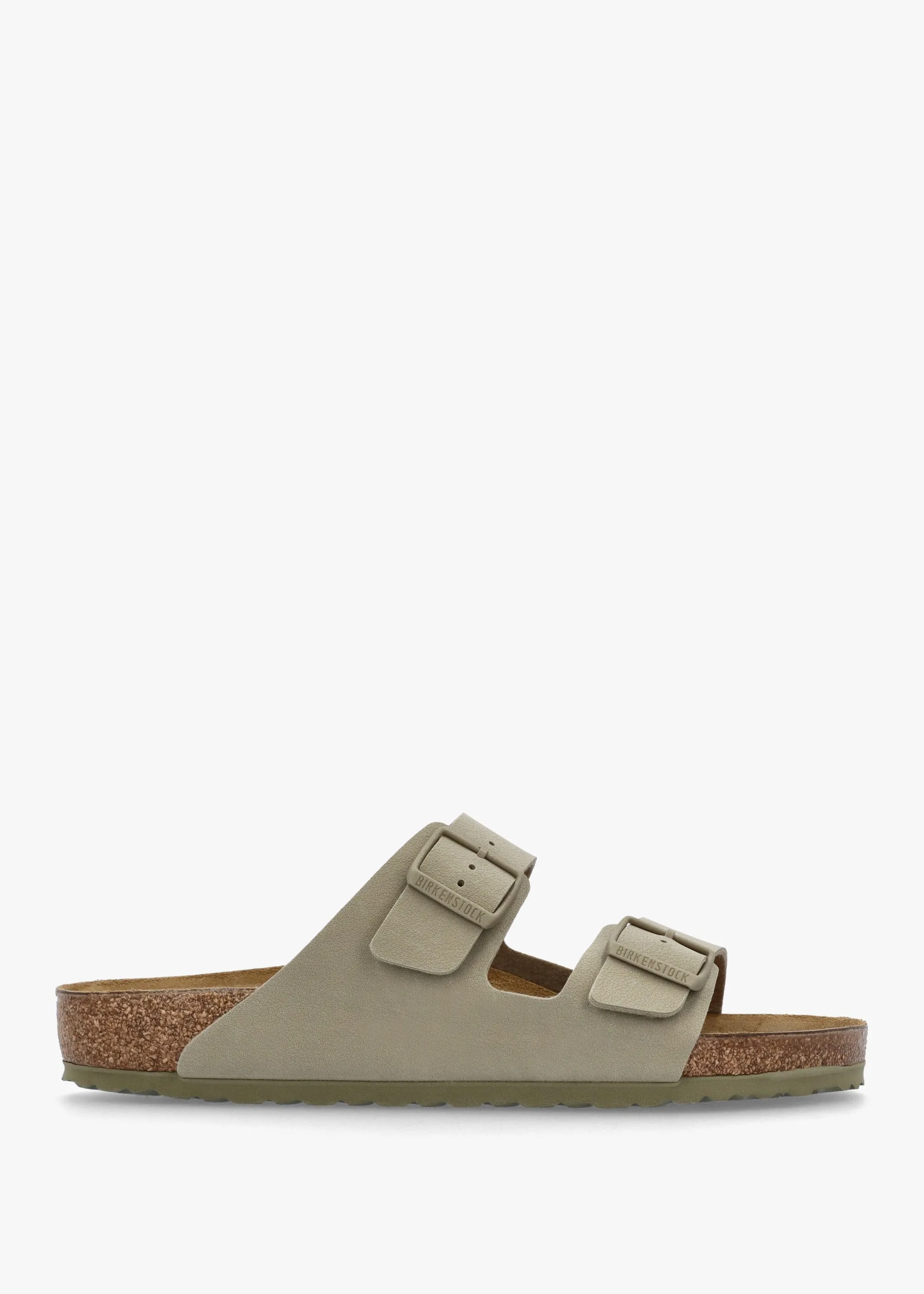 Men's Arizona Birko-Flor Faded Khaki Two Bar Mules