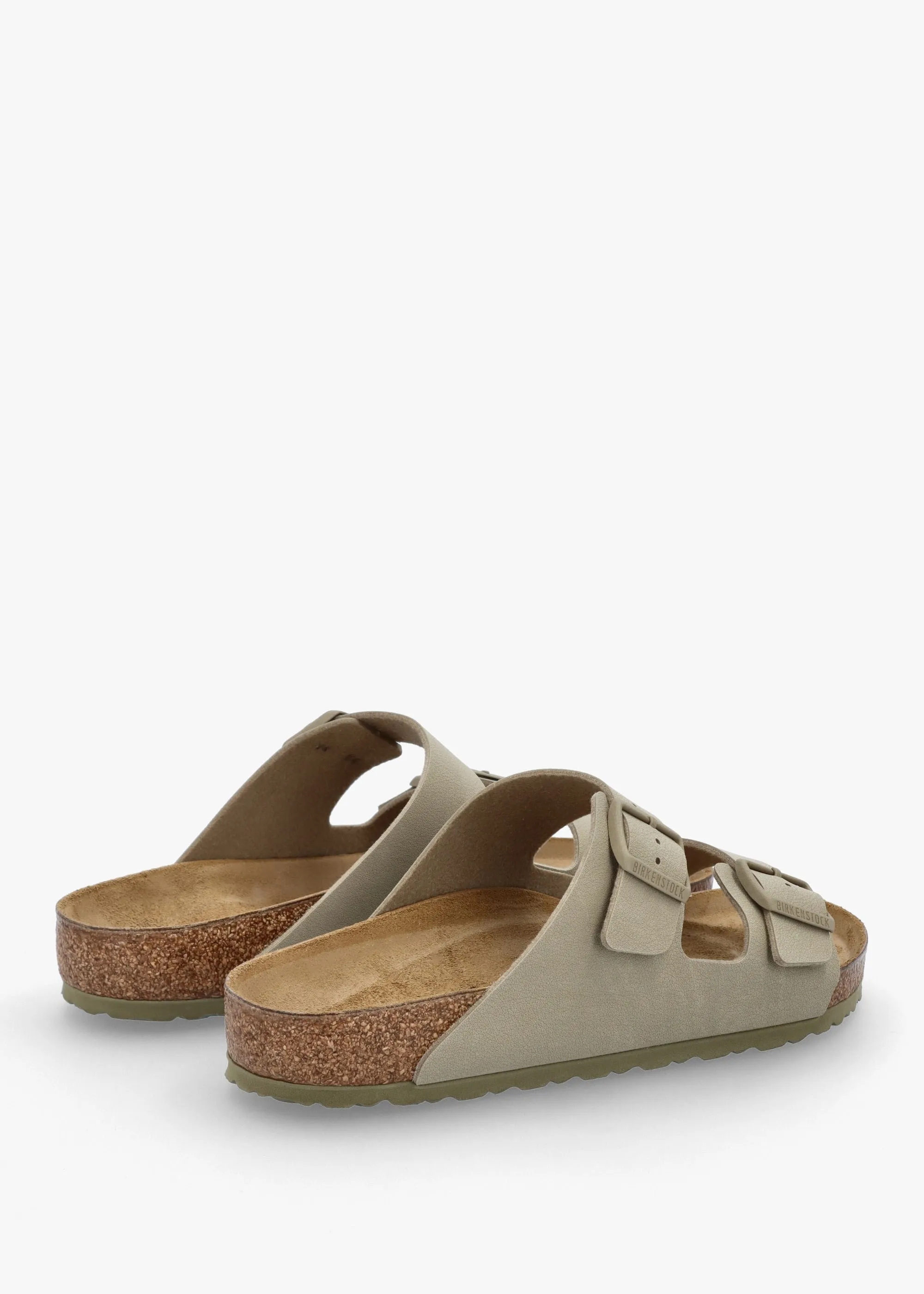 Men's Arizona Birko-Flor Faded Khaki Two Bar Mules