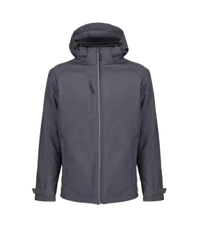 Mens erasmus 4 in 1 soft shell jacket seal grey Regatta