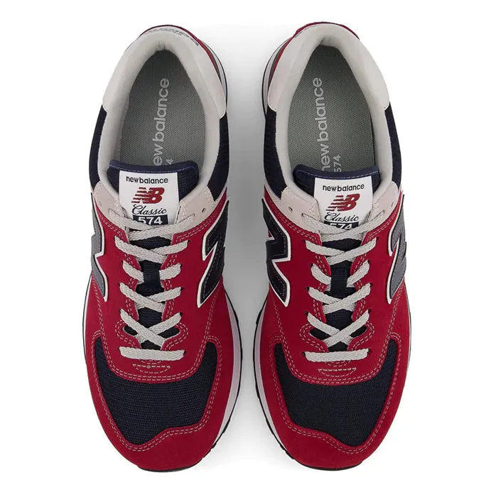 Mens New Balance 574 Red/Navy