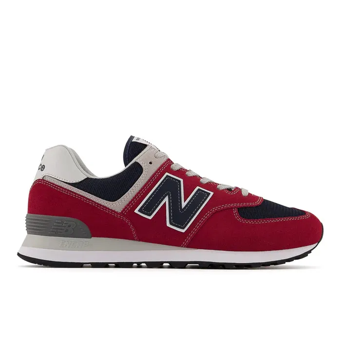 Mens New Balance 574 Red/Navy