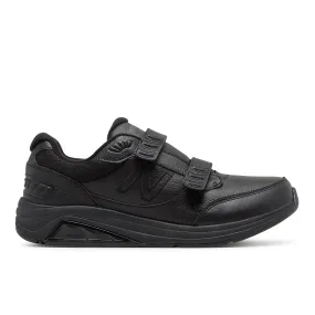 Men's New Balance Hook and Loop Leather 928v3 Color: Black