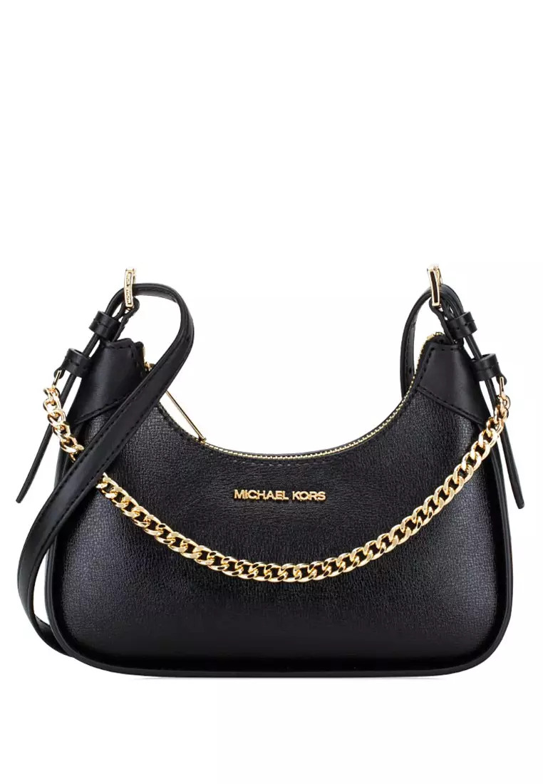 MICHAEL KORS Michael Kors Wilma Small Leather Crossbody Bag - Black