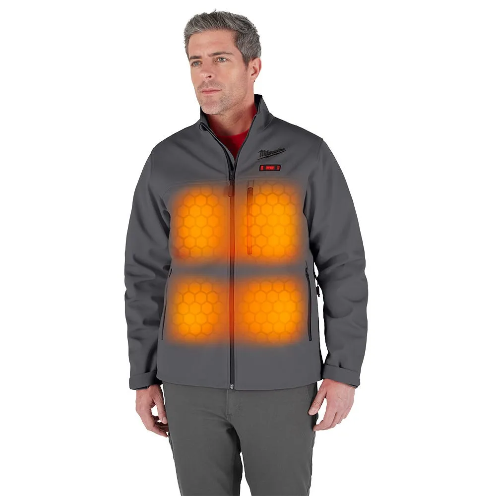 Milwaukee Tools M12 Heated Toughshell Jacket Grey, Kit M100G