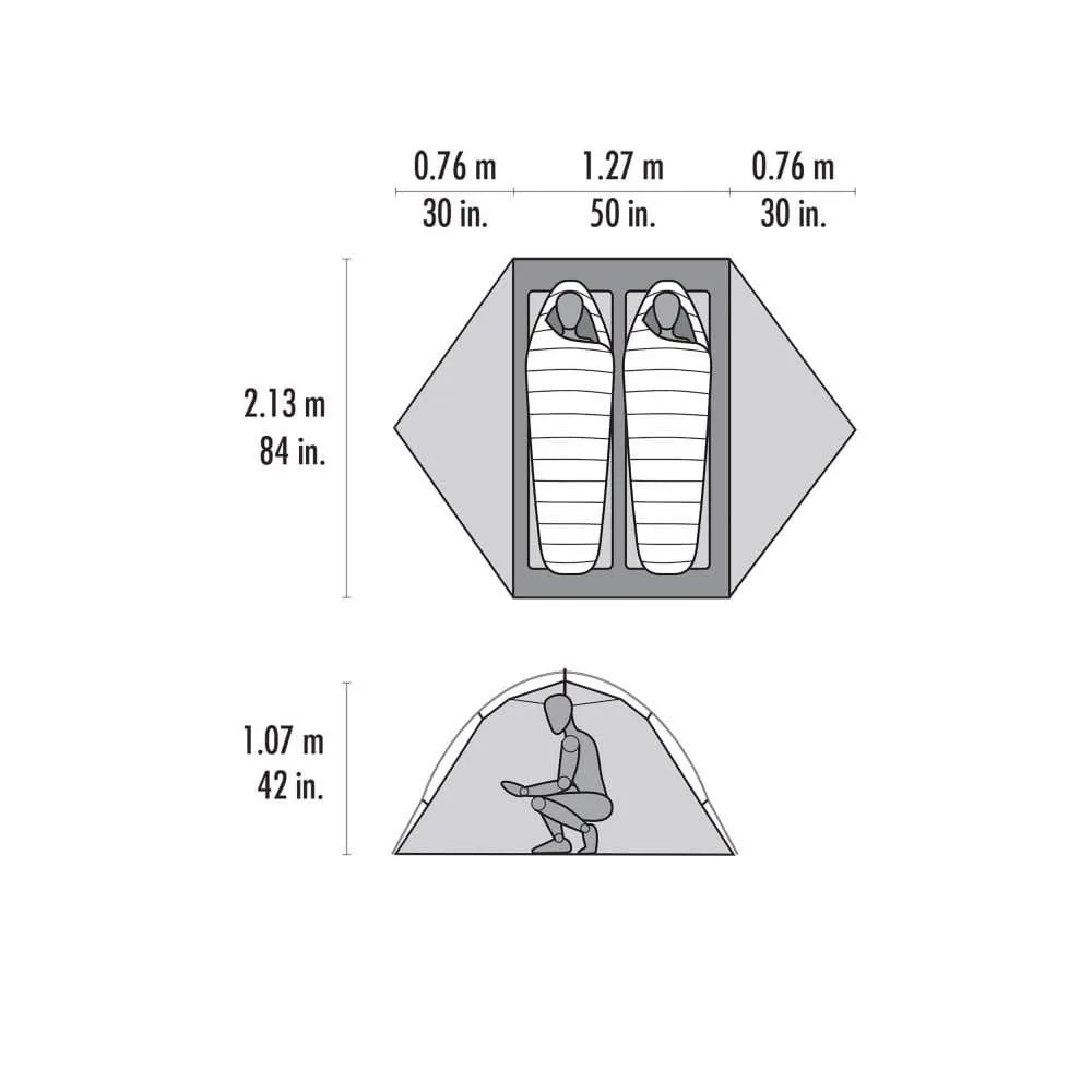 MSR Access 2 Two-Person Tent | Backpacking Tents | BananaFingers