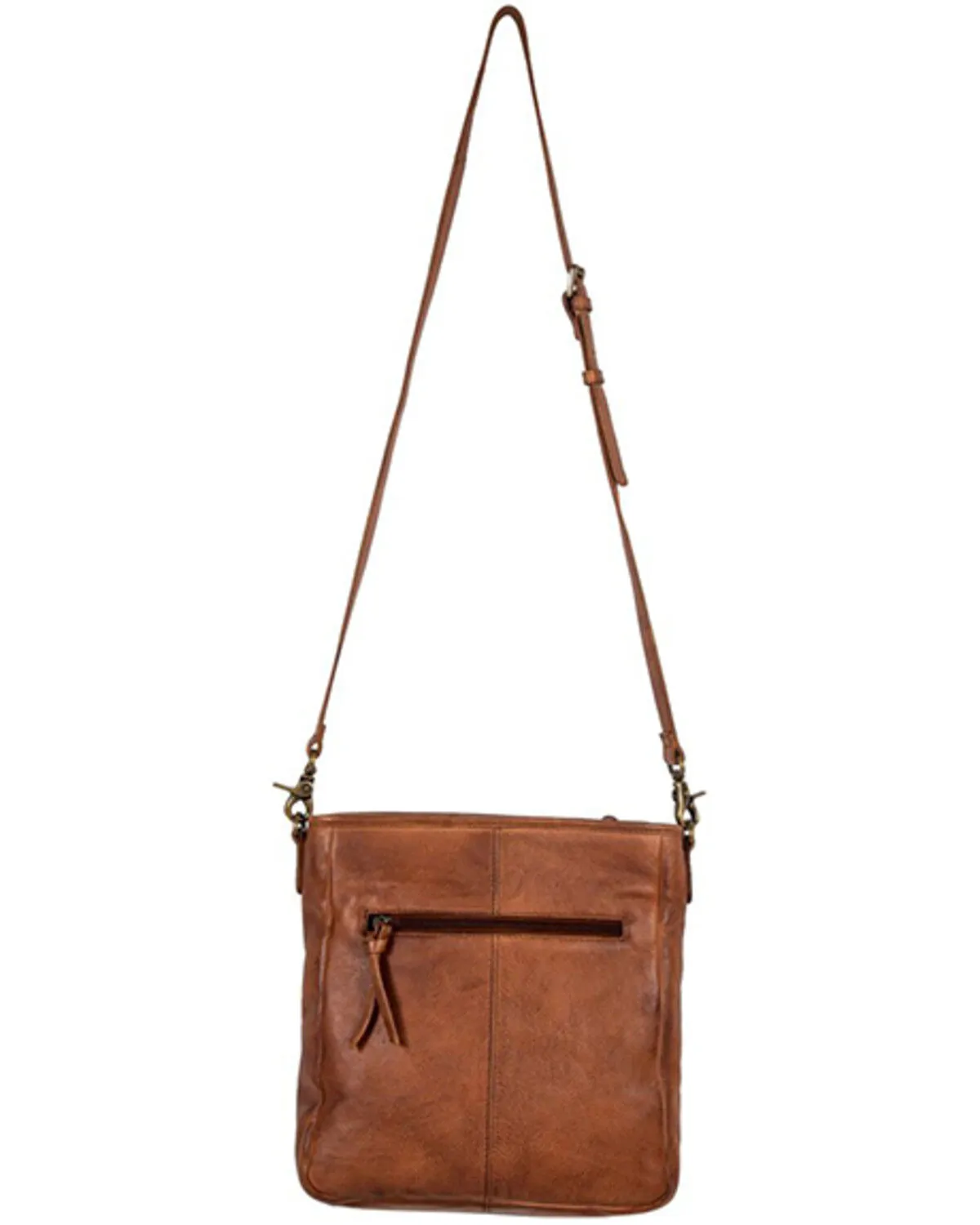 Myra Bag Women's Santa Clara Canyon Stitched Hairon Leather Crossbody Bag