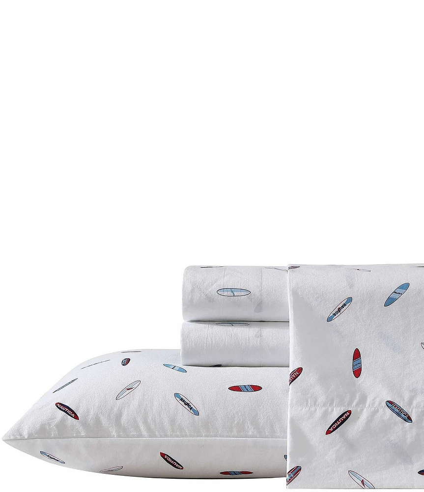 Nautica High Surf Cotton Percale Sheet Set