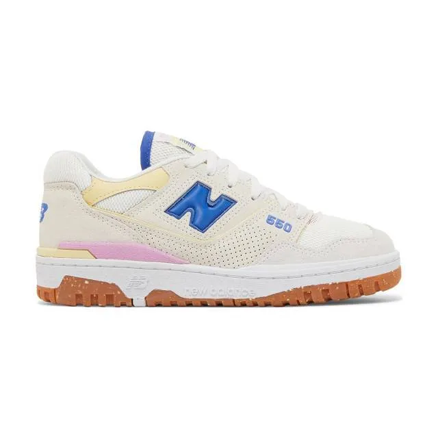 New Balance Women's 550 (Sea Salt Marine Blue/ Cream Pin...