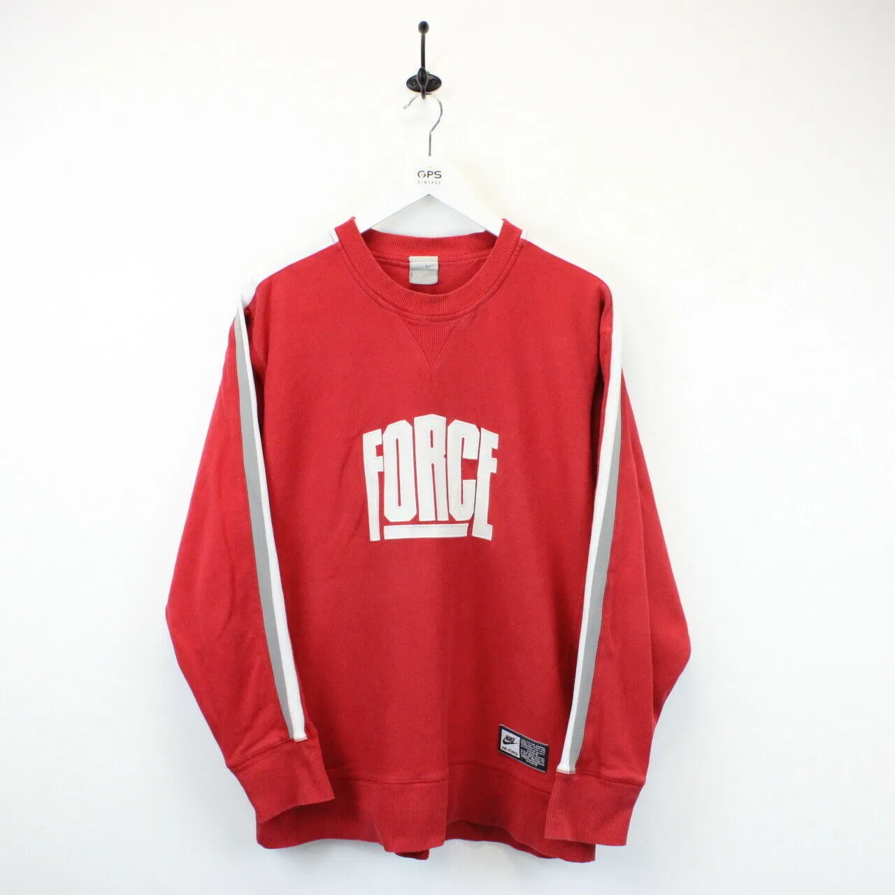 NIKE Air Force 00s Sweatshirt Red | Medium