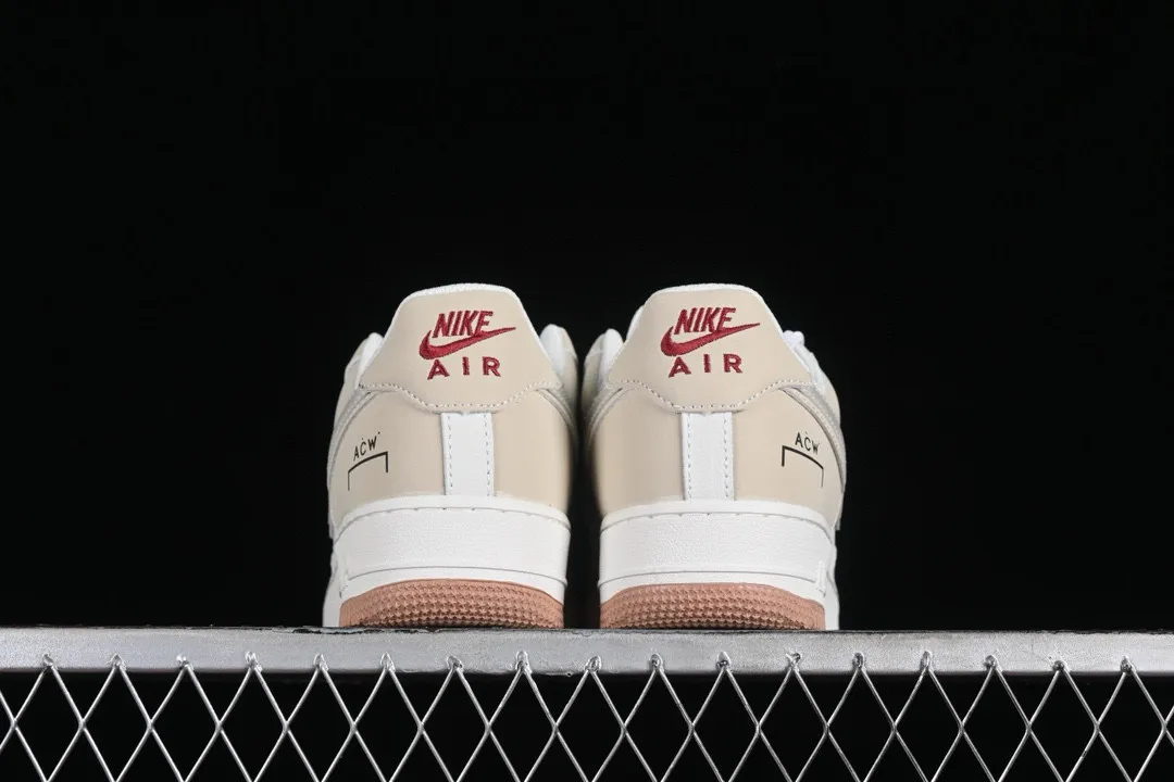 Nike Air Force 1 07 Low Cream Red Off White Gum AC-639811