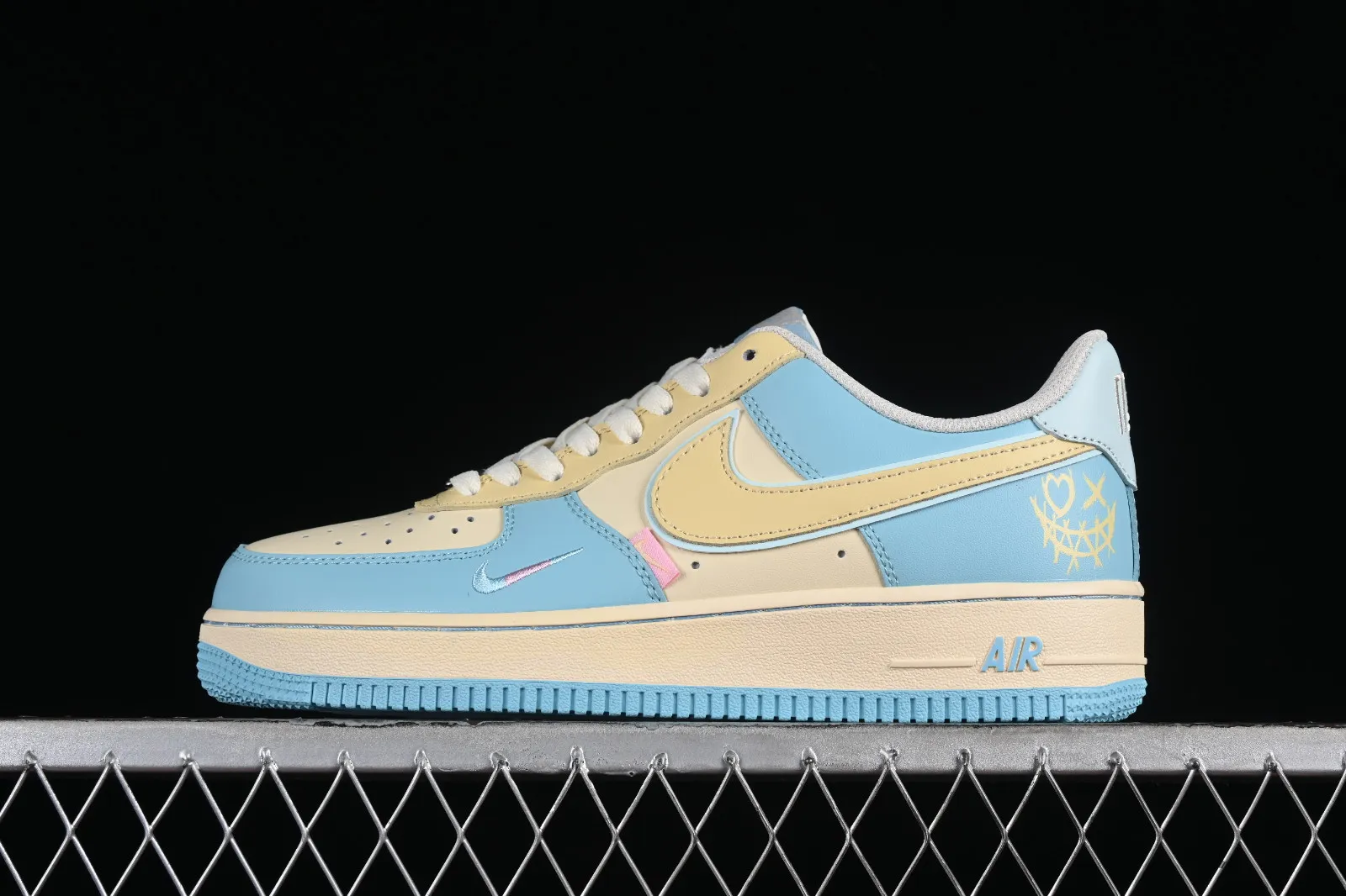 Nike Air Force 1 07 Low Piemon Blue Yellow XL2312-555