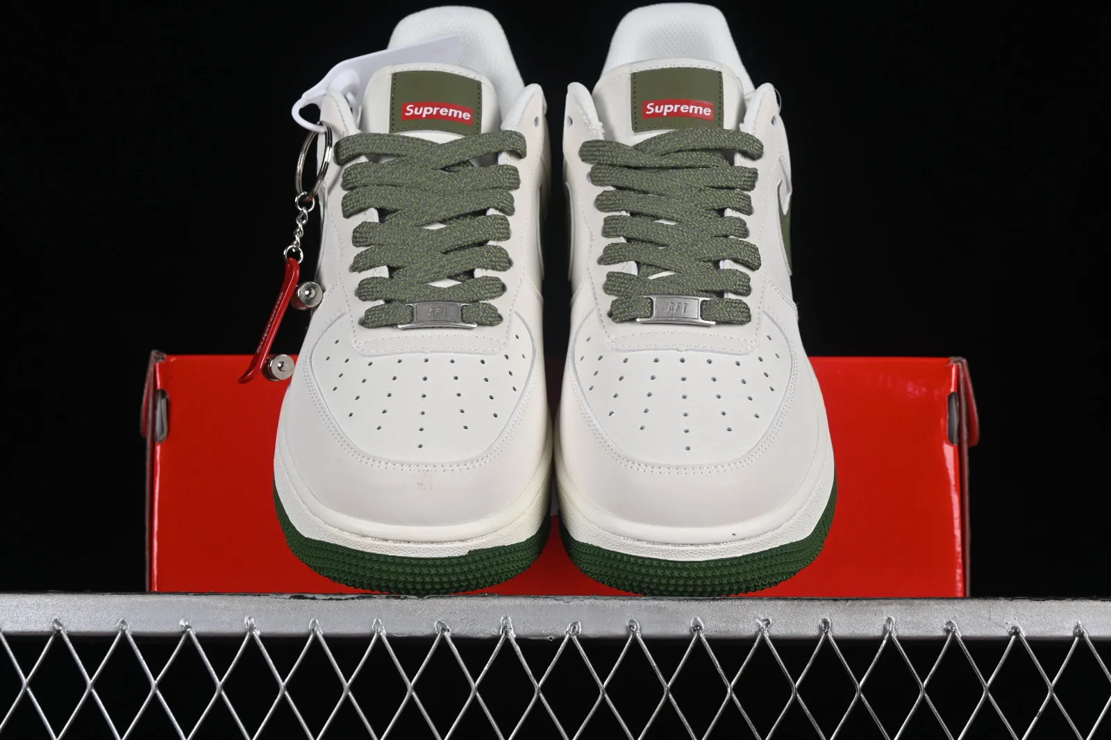 Nike Air Force 1 07 Low Supreme White Grey Green HD1968-008