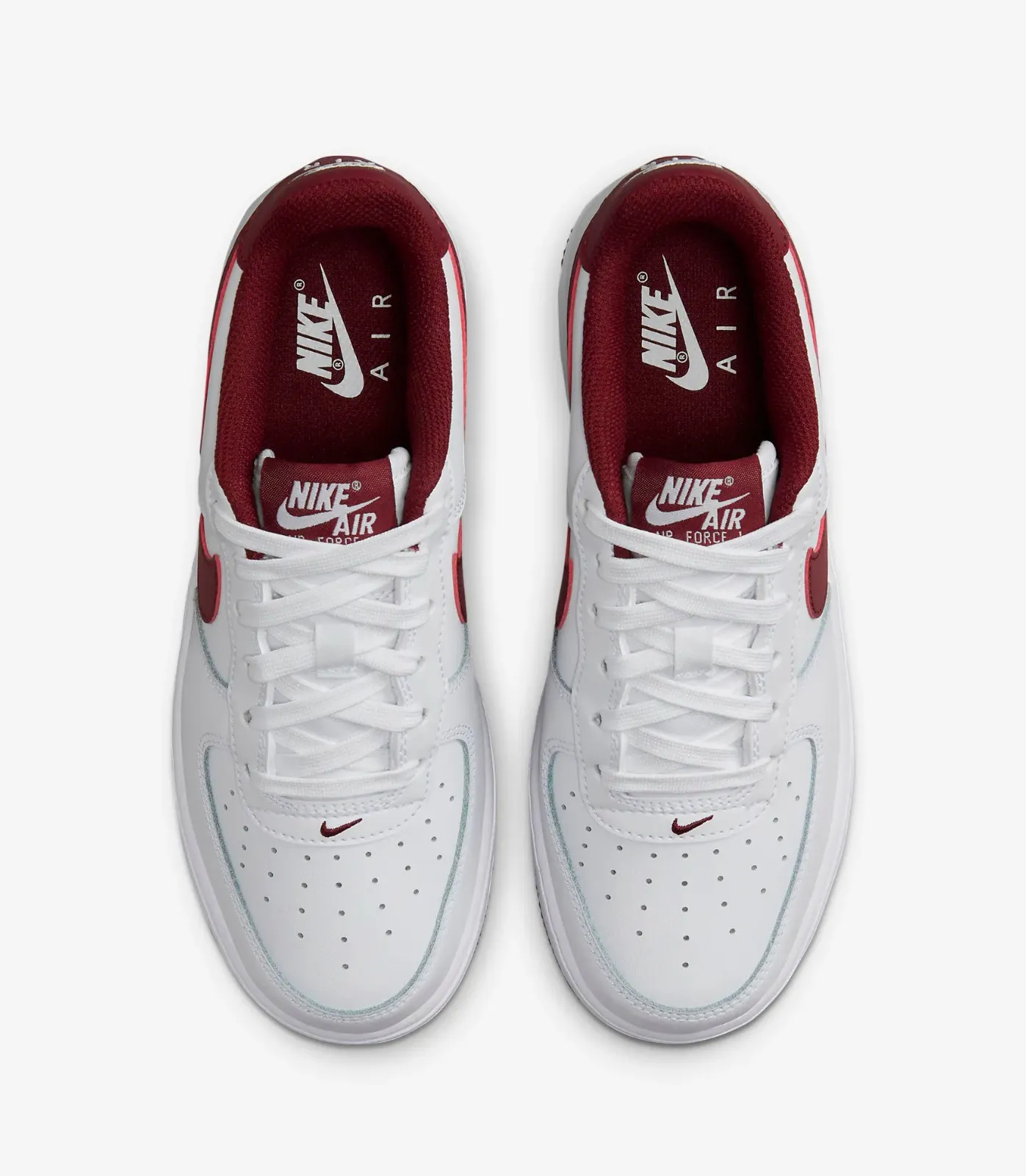 Nike Air Force 1 GS White Team Red FV5948-105