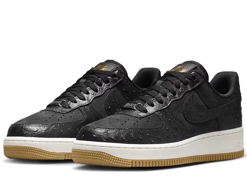 Nike Air Force 1 Low '07 Black Ostrich Gum (Women's)