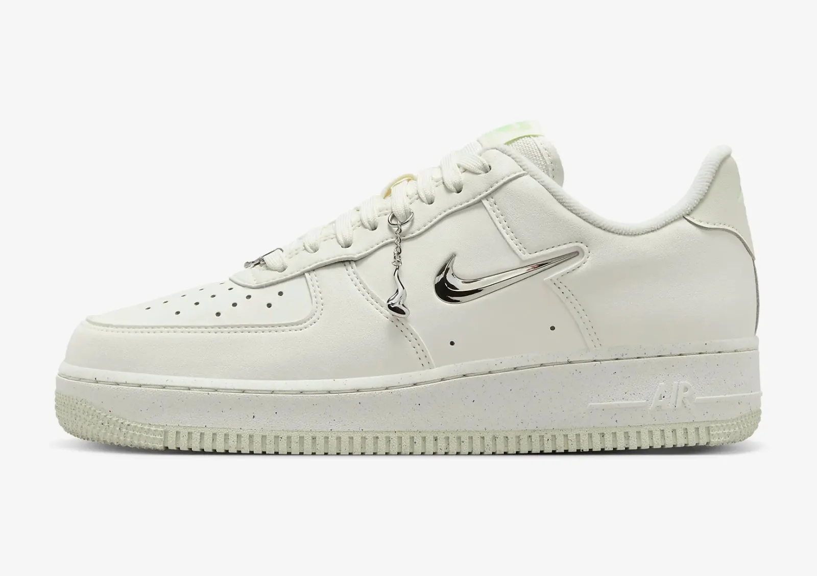 Nike Air Force 1 Low Next Nature Sail Liquid Metal Vapor Green Sea Glass Volt FN8540-100