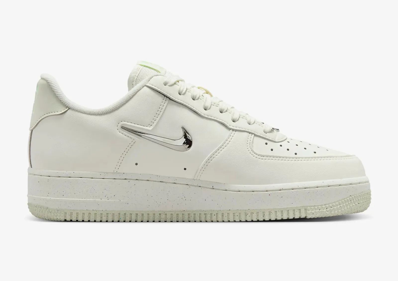 Nike Air Force 1 Low Next Nature Sail Liquid Metal Vapor Green Sea Glass Volt FN8540-100