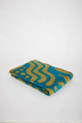 Ocean of Life Cotton Blanket Blue Ocean