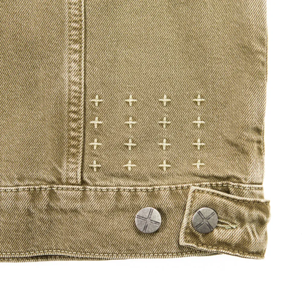 Oh. G Denim Jacket (Khaki Kush)