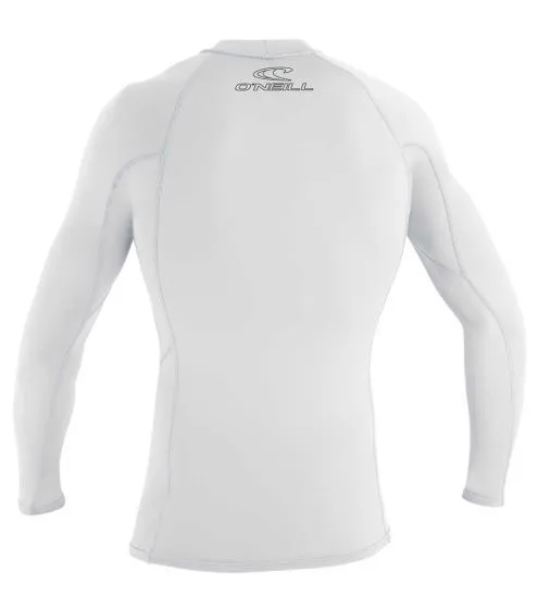 O'Neill Basic Skins L/S Rash Vest Crew - White