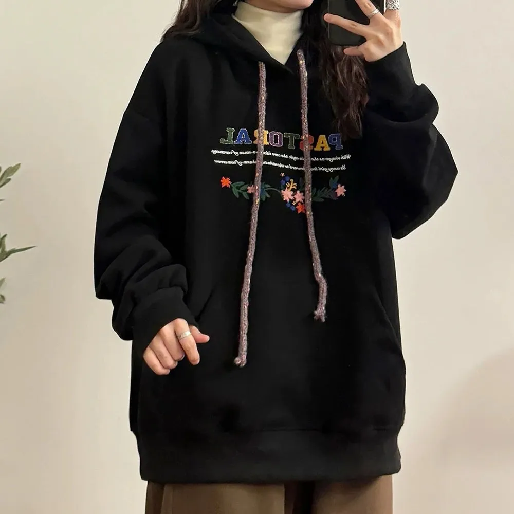 Pastoral Print Indie Hoodie