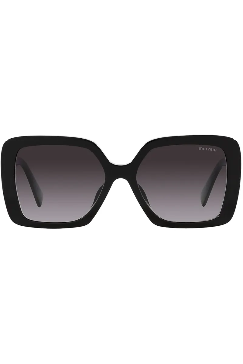 Pillow-Frame Wide-Temple Sunglasses