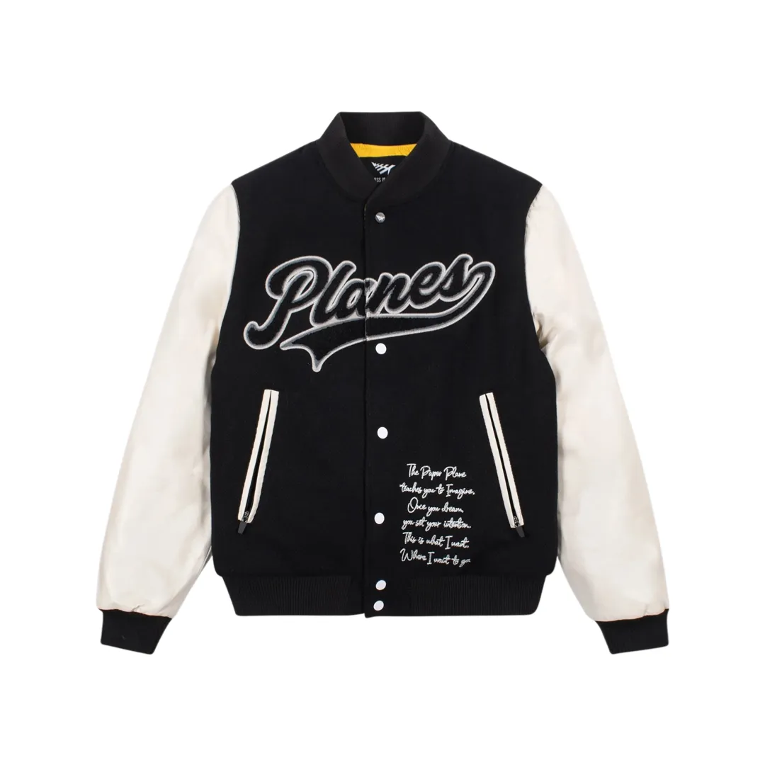 Planes Varsity Jacket (Black)