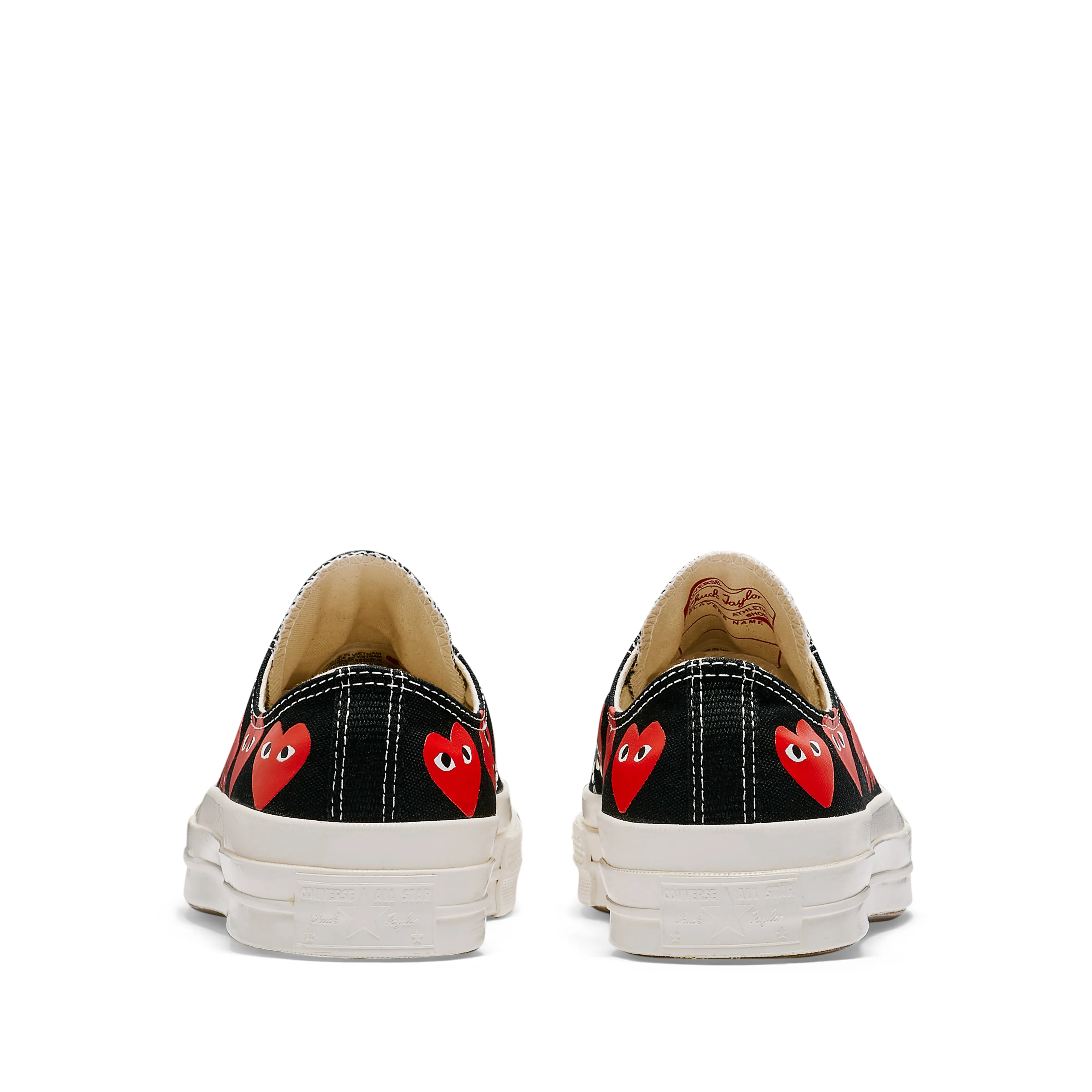 Play Converse - Multi Red Heart Chuck Taylor All Star '70 Low Sneakers - (Black)