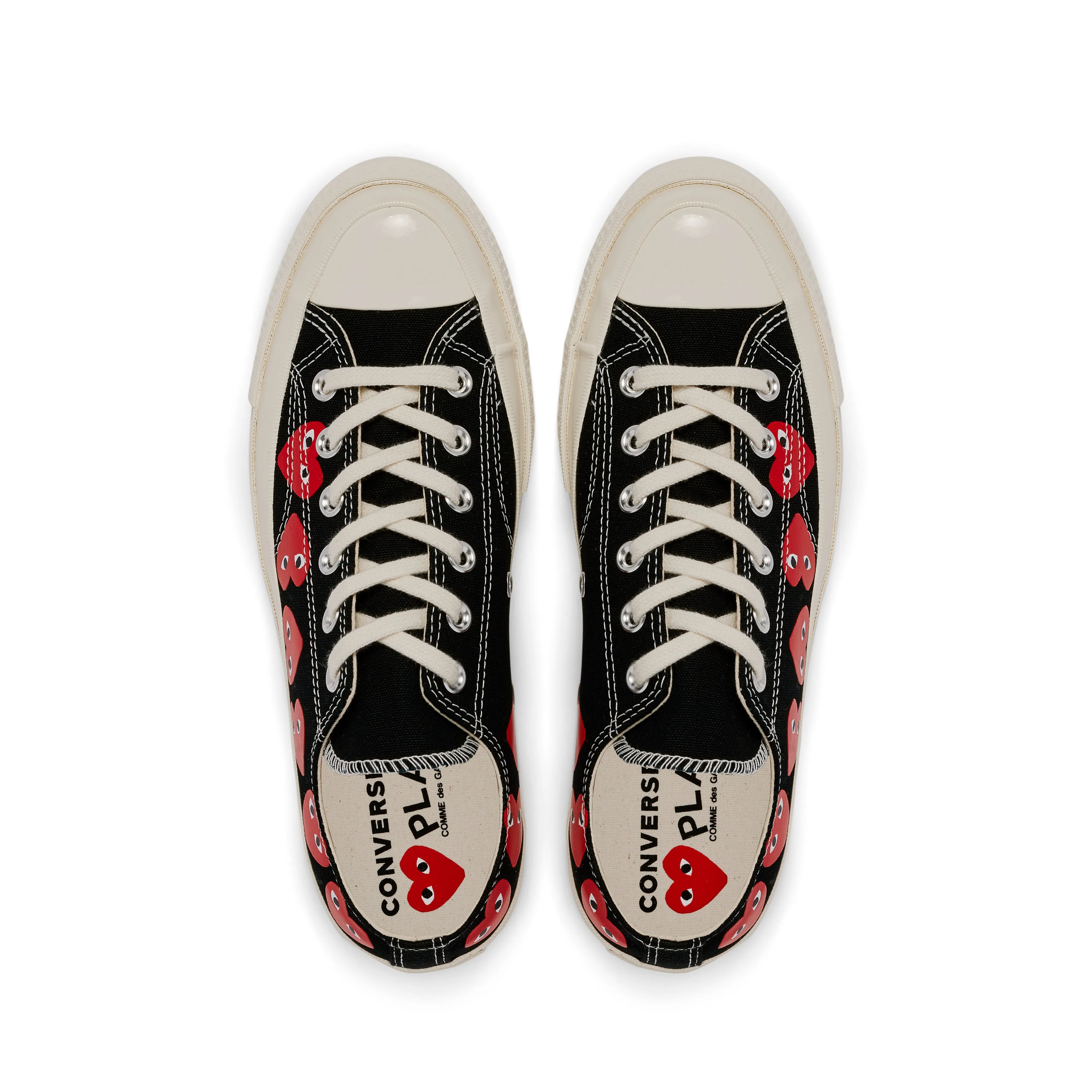 Play Converse - Multi Red Heart Chuck Taylor All Star '70 Low Sneakers - (Black)