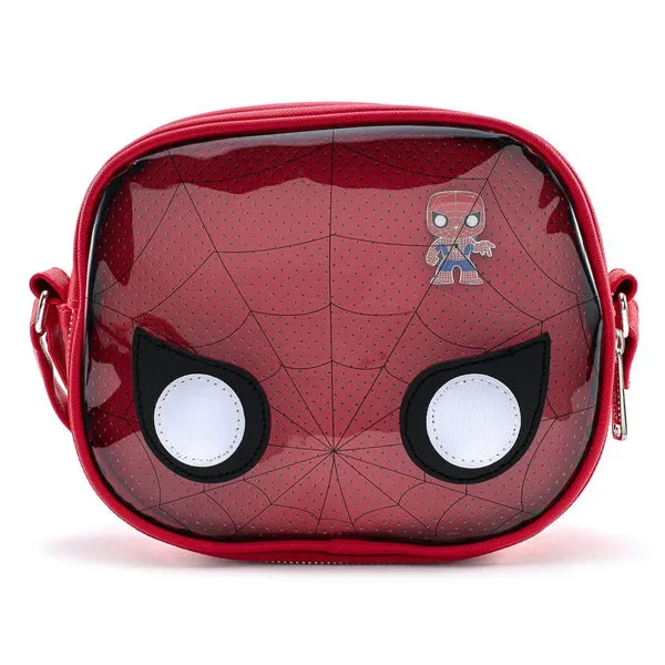 Pop! by Loungefly x Marvel Spider-Man Pin Collector Crossbody Bag