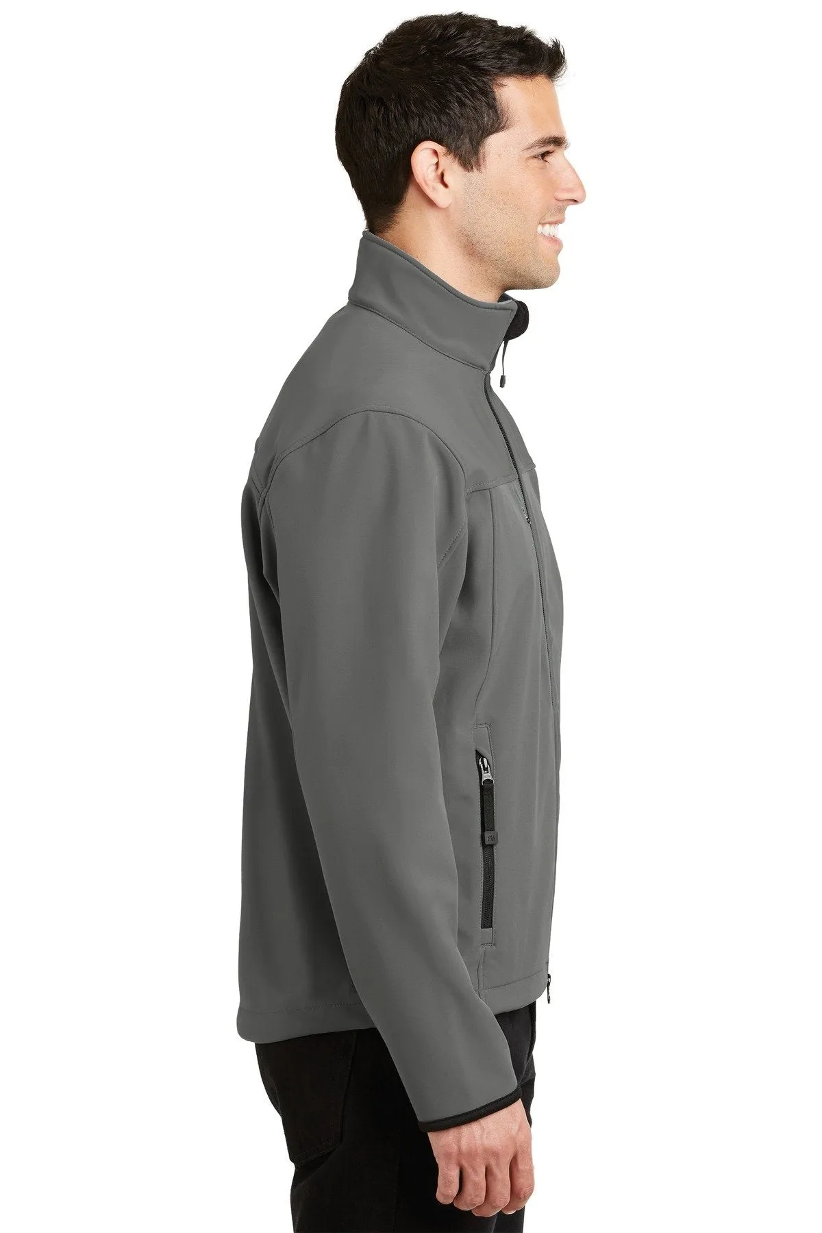 Port Authority Glacier Soft Shell Jacket J790 Smoke Grey/ Chrome