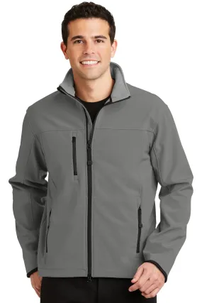 Port Authority Glacier Soft Shell Jacket J790 Smoke Grey/ Chrome