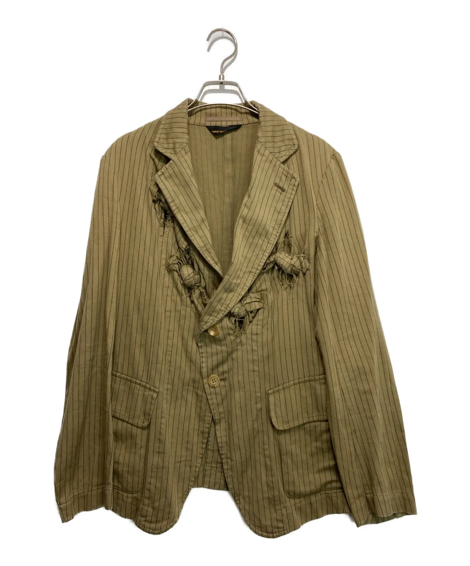 [Pre-owned] COMME des GARCONS Extreme Unbalancement/Design Stripe Tailored Jacket GI-J062