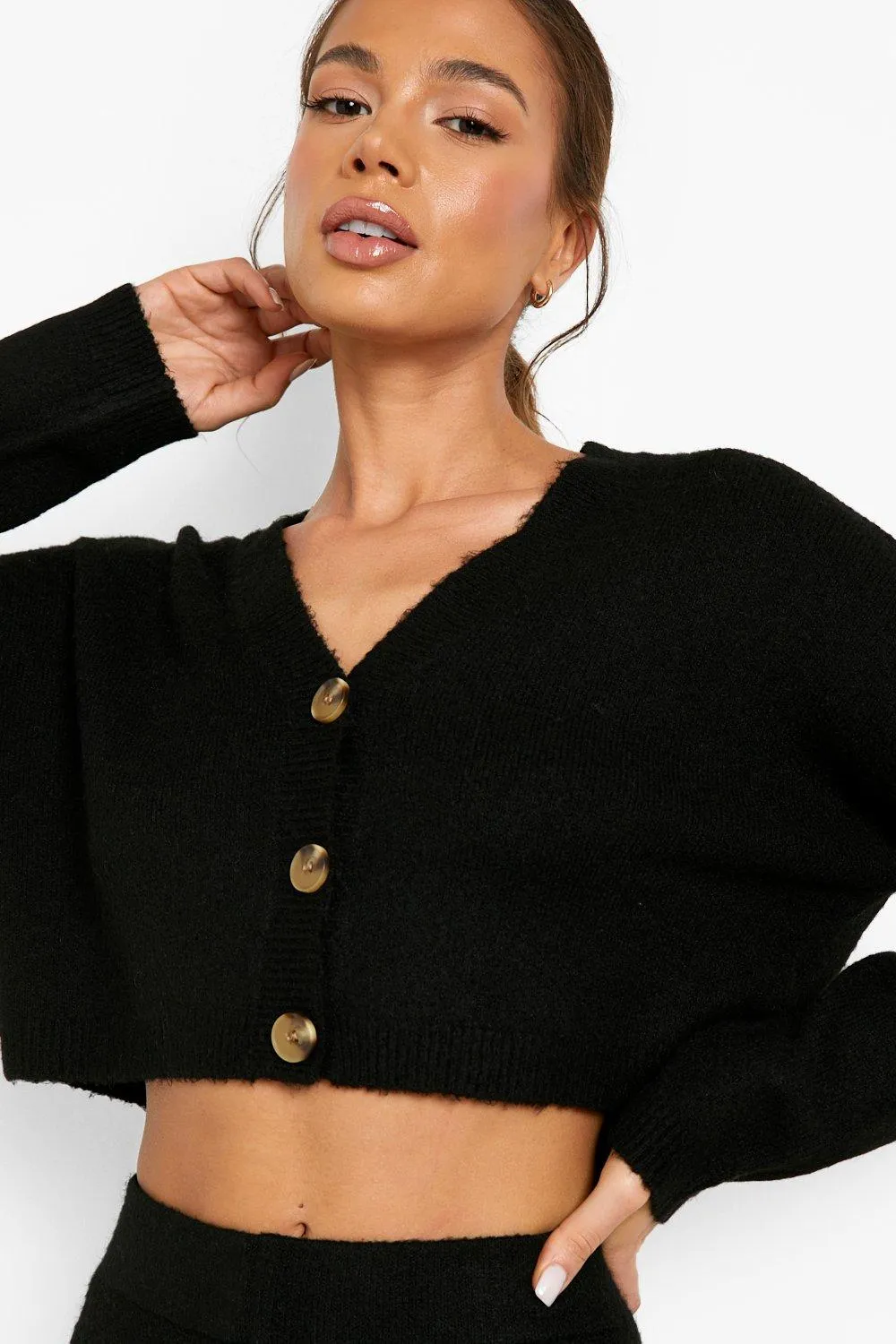 Premium Super Soft Knit Crop Cardigan