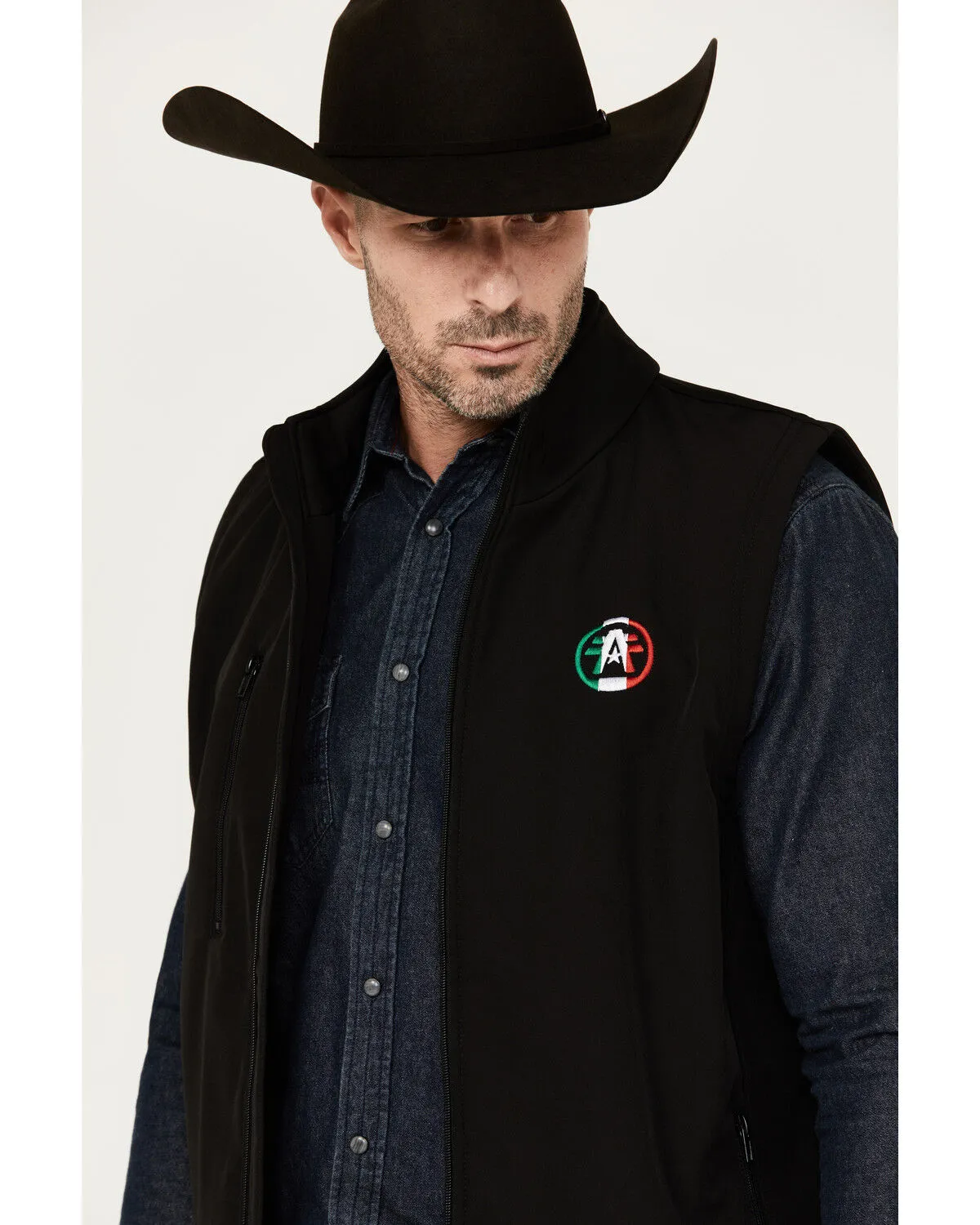 Product Name:  American Fighter Men's Loman Mexico Embroidered Zipper Vest