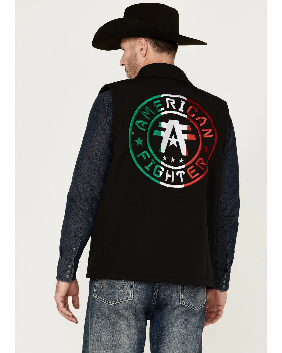 Product Name:  American Fighter Men's Loman Mexico Embroidered Zipper Vest