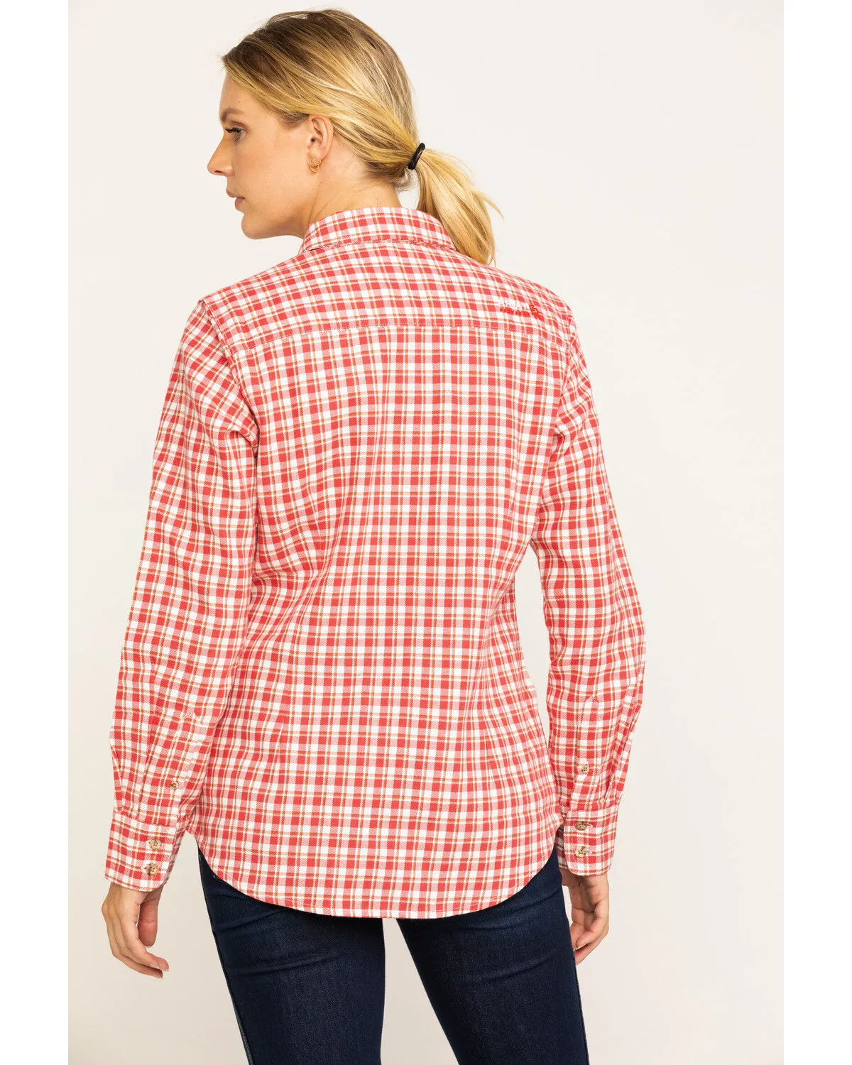 Product Name:  Ariat Women's Boot Barn Exclusive FR Talitha Plaid Long Sleeve Work Shirt