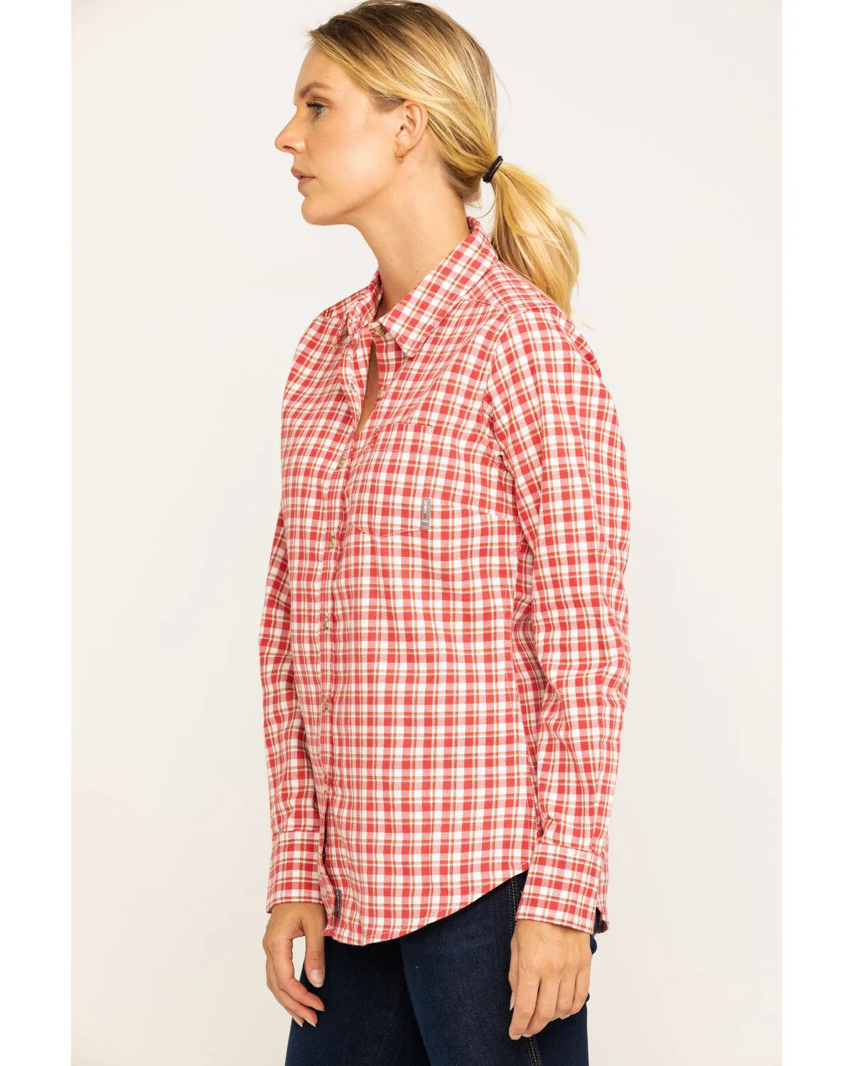 Product Name:  Ariat Women's Boot Barn Exclusive FR Talitha Plaid Long Sleeve Work Shirt