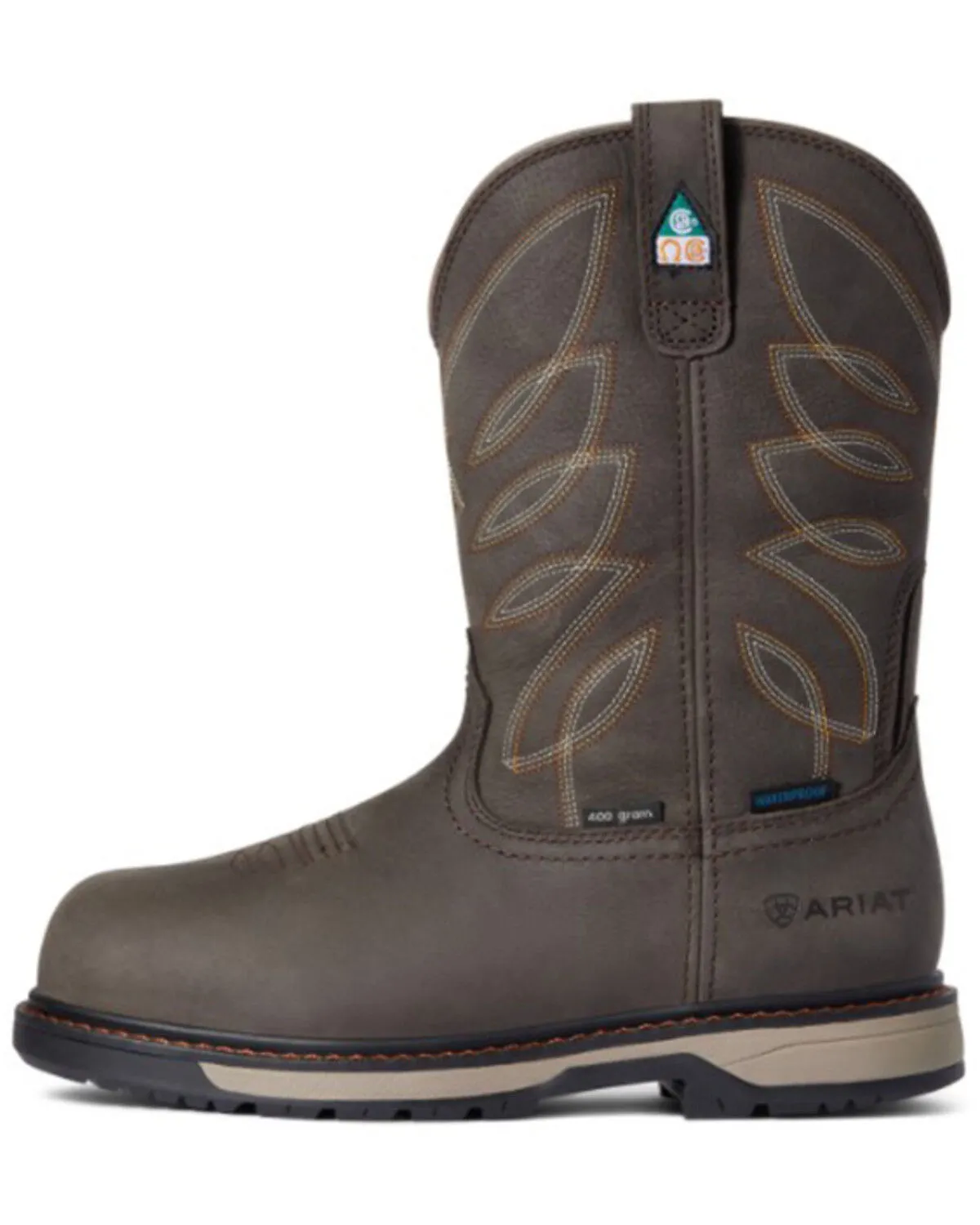 Product Name:  Ariat Women's Dark Storm Riveter Pull On H20 400G CSA Glacier Grip Work Boot - Composite Toe