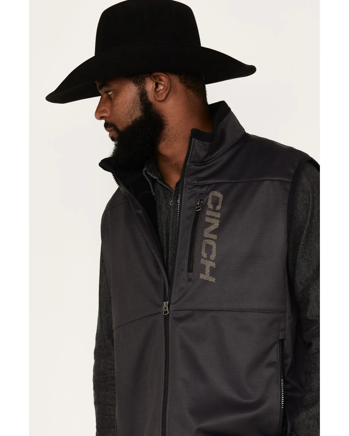 Product Name:  Cinch Men's Solid Windproof Zip-Front Softshell Vest