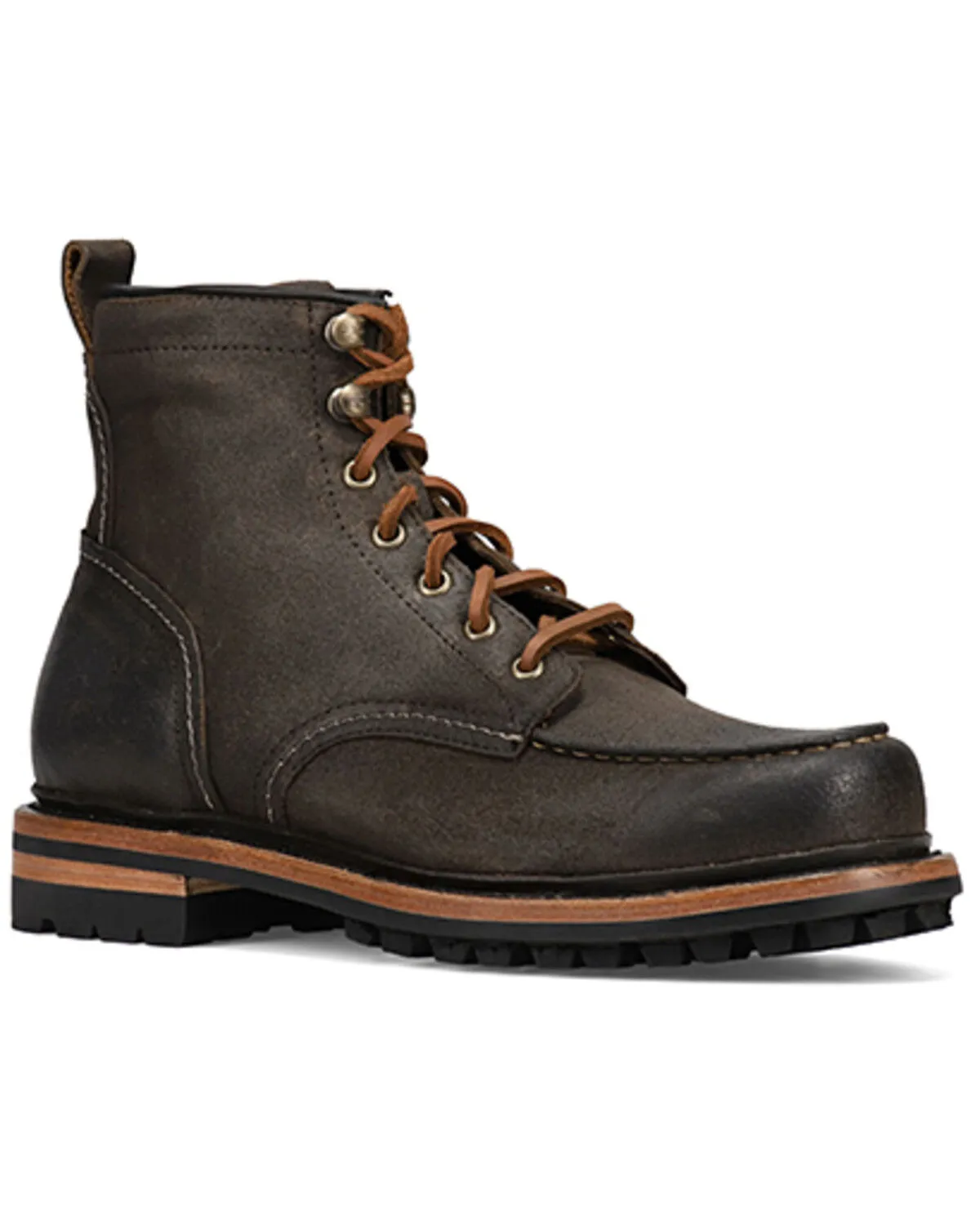 Product Name:  Frye Men's Hudson Lace-Up Work Boot - Moc Toe