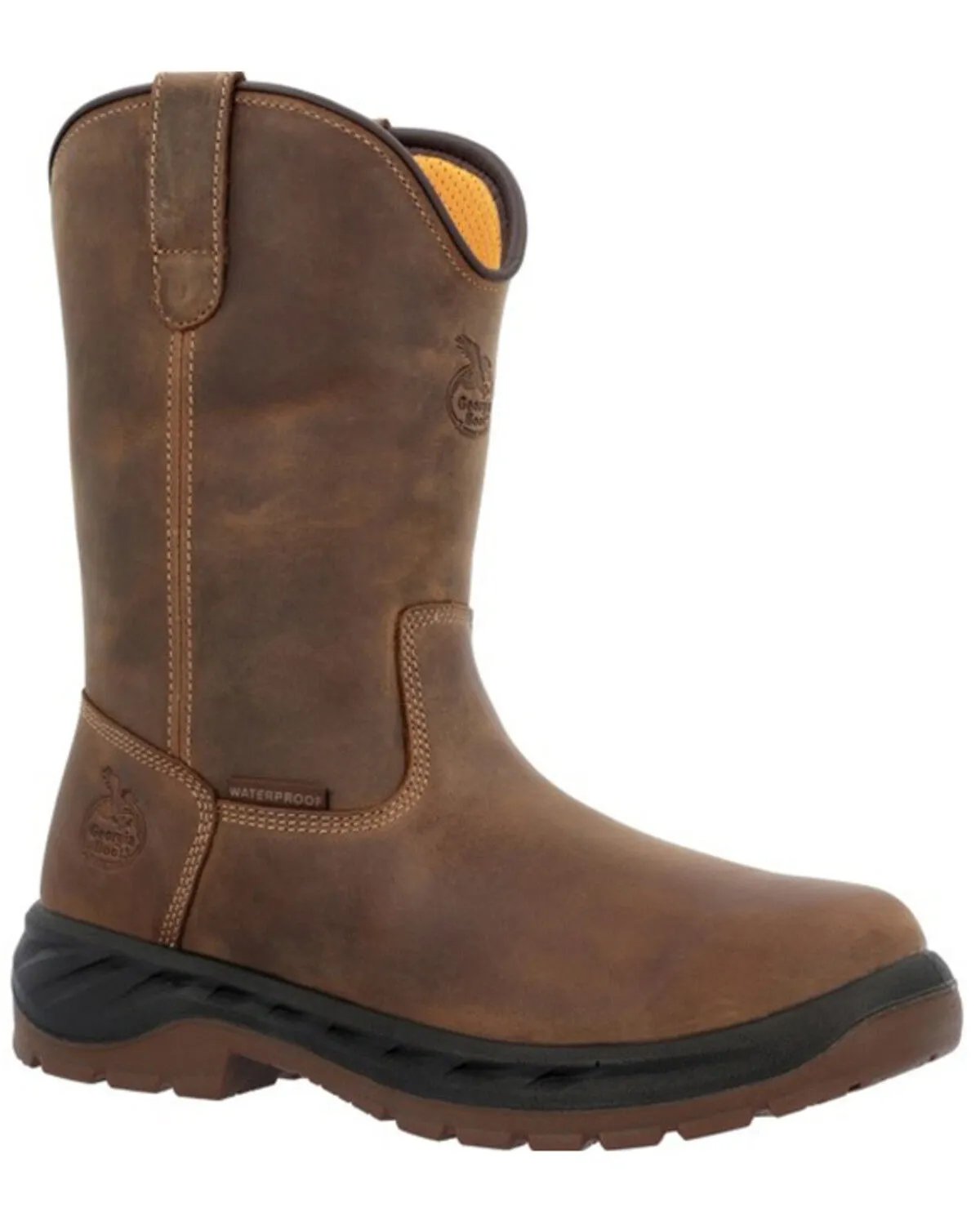 Product Name:  Georgia Boot Men's Waterproof Pull On Work Boot - Round Toe