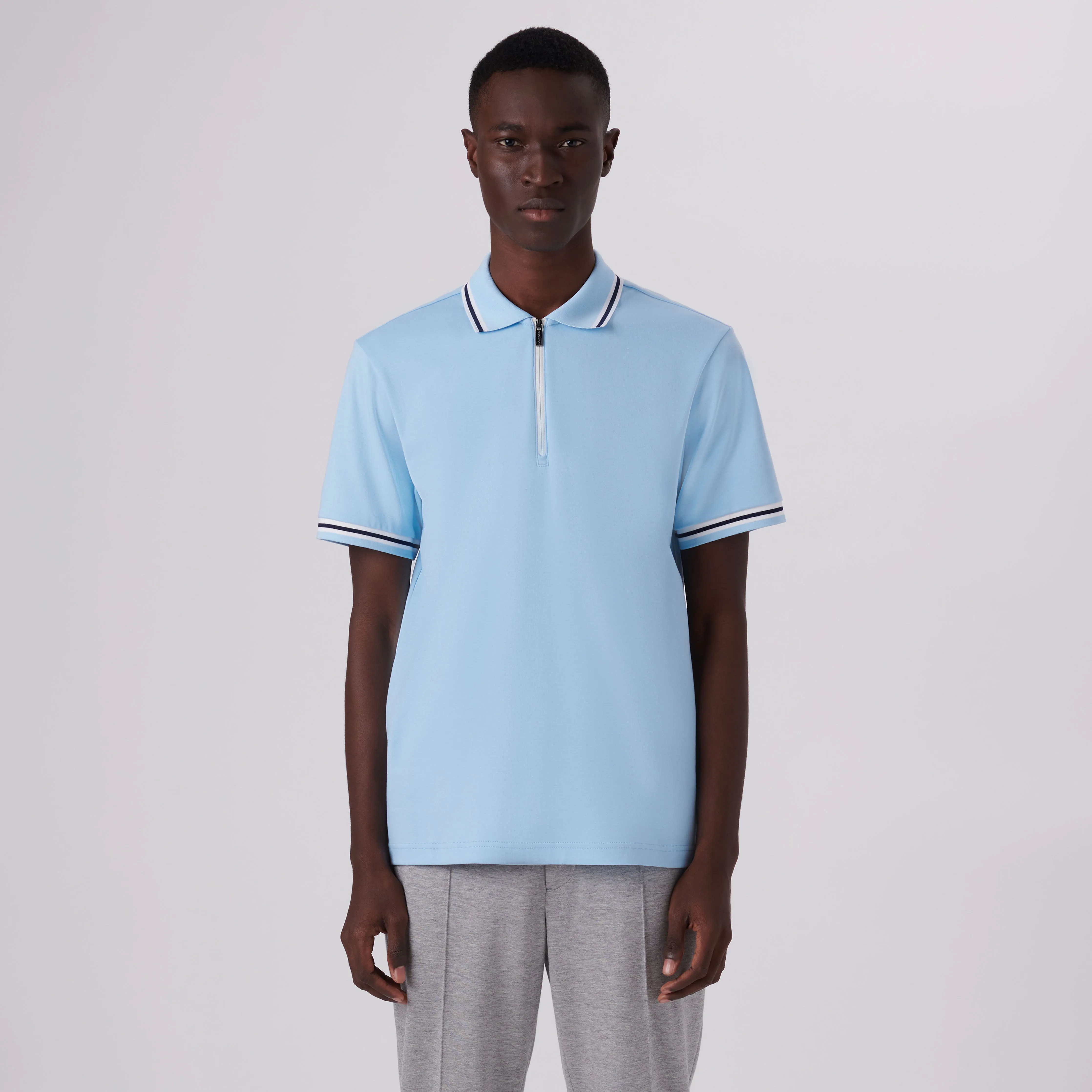 Quarter Zip Polo Shirt