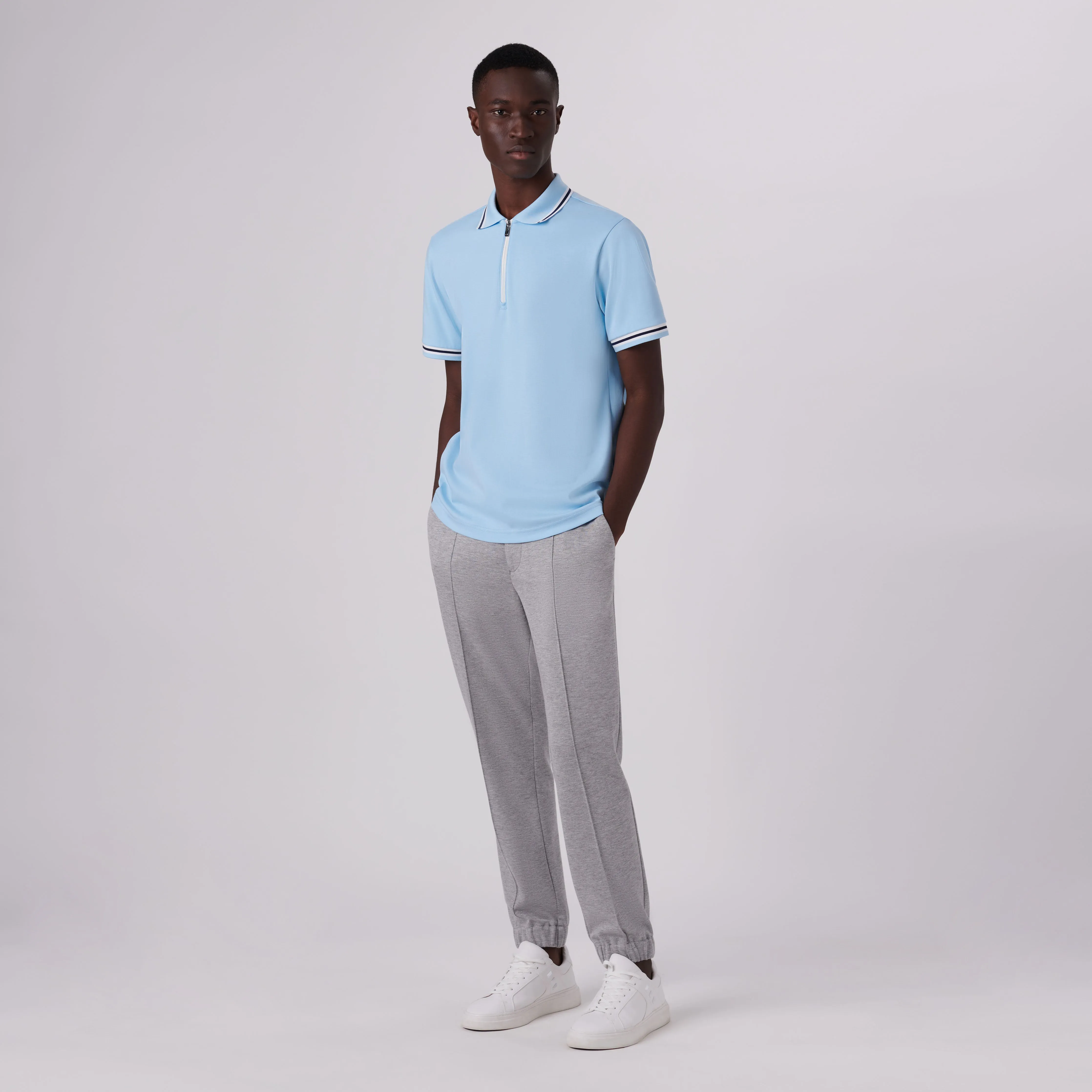 Quarter Zip Polo Shirt