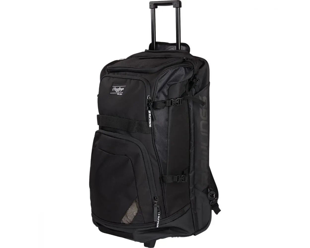 Rawling R1801 Wheeled Catchers Backpack - Black