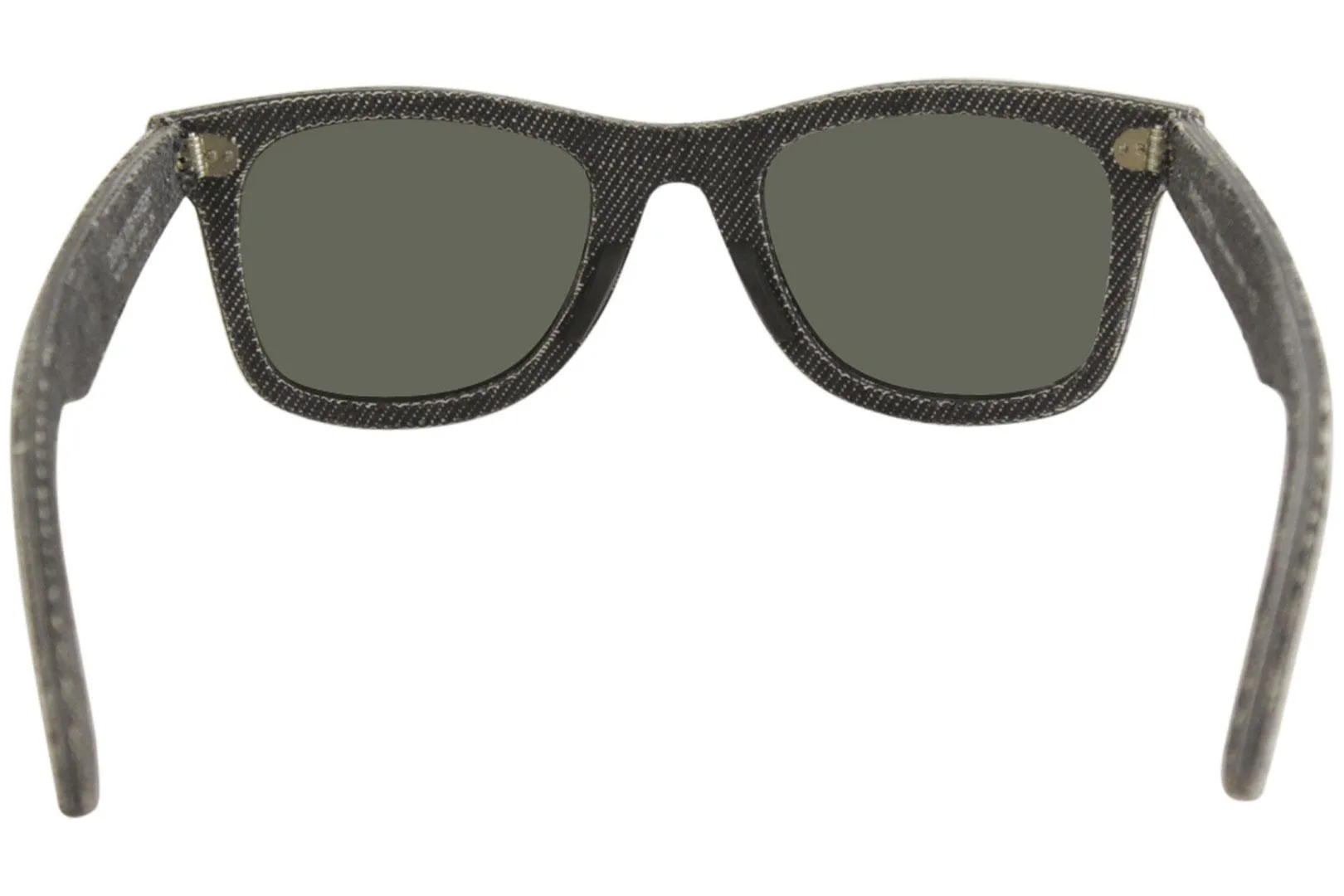 Ray Ban Wayfarer RB2140 1162 Sunglasses Black Jeans/Green Square Shape 50-22-150