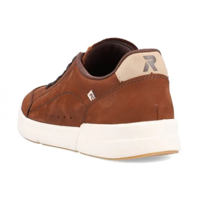 Rieker  Mens 07108-22 Brown Combi Lace-Up Trainers