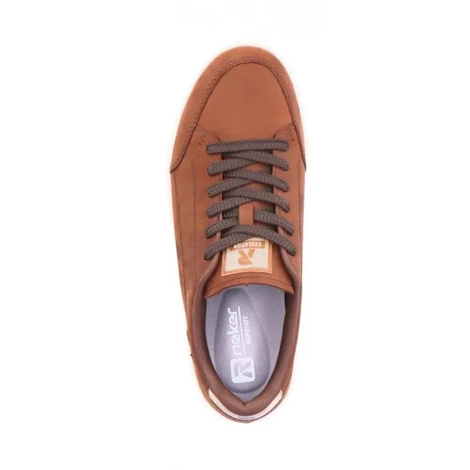 Rieker  Mens 07108-22 Brown Combi Lace-Up Trainers