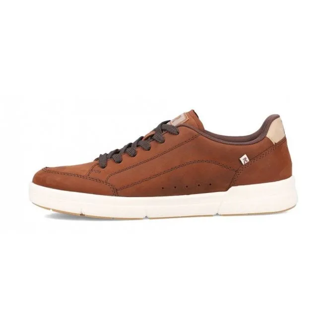 Rieker  Mens 07108-22 Brown Combi Lace-Up Trainers