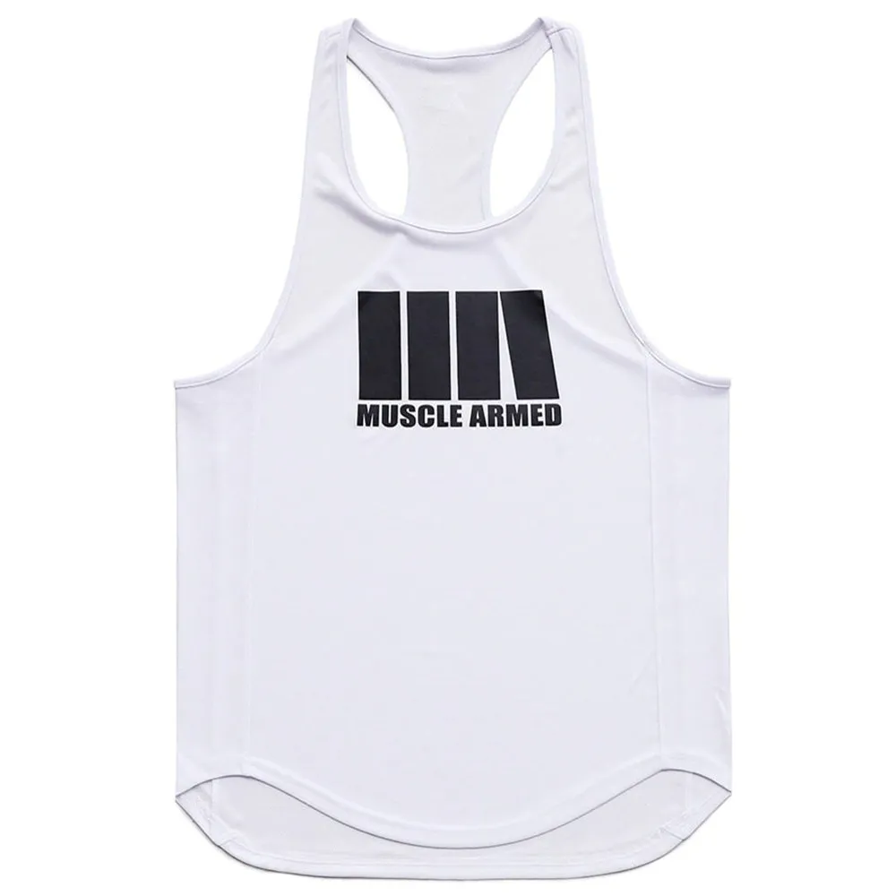 Rock Style Men Tank Top / Fitness Workout Vest / Alternative Fashion Clothing