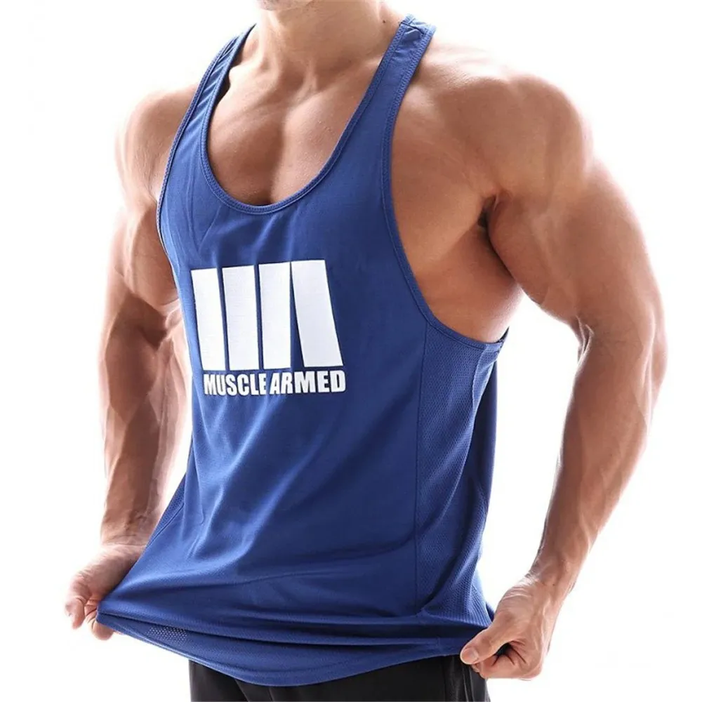 Rock Style Men Tank Top / Fitness Workout Vest / Alternative Fashion Clothing